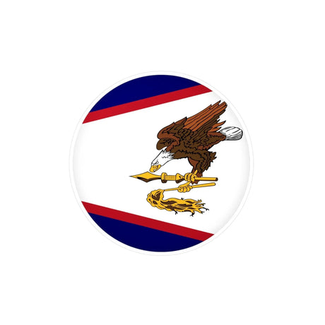 Autocollant rond samoa américaines en pvc décoratif résistant