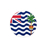 Autocollant rond territoire britannique océan indien résistant