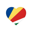 Autocollant seychelles cœur pvc résistant personnalisation