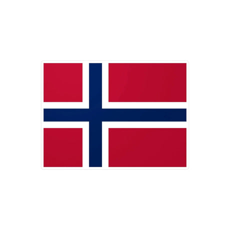Autocollant svalbard et jan mayen rectangle pvc résistant