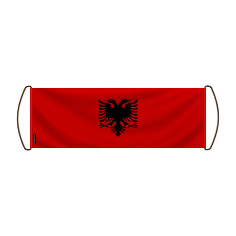 Bannière de défilement albanie en polyester pour événements