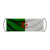 Bannière de défilement algérie en polyester à main