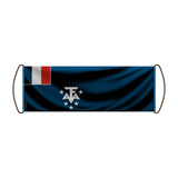 Bannière de défilement antarctique en polyester à main