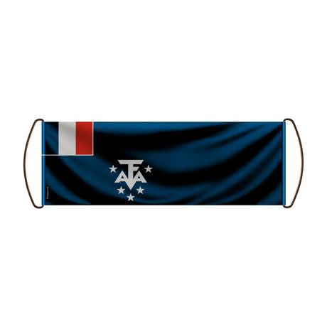 Bannière de défilement antarctique en polyester à main