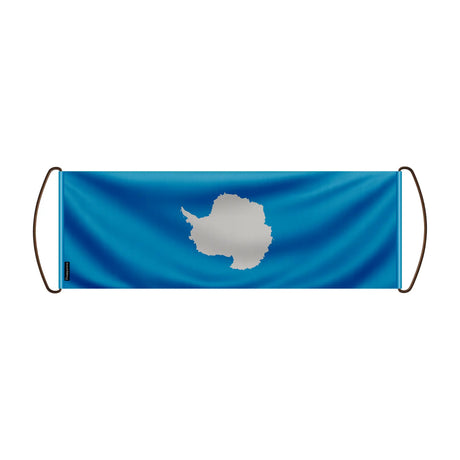 Bannière de défilement antarctique en polyester à main
