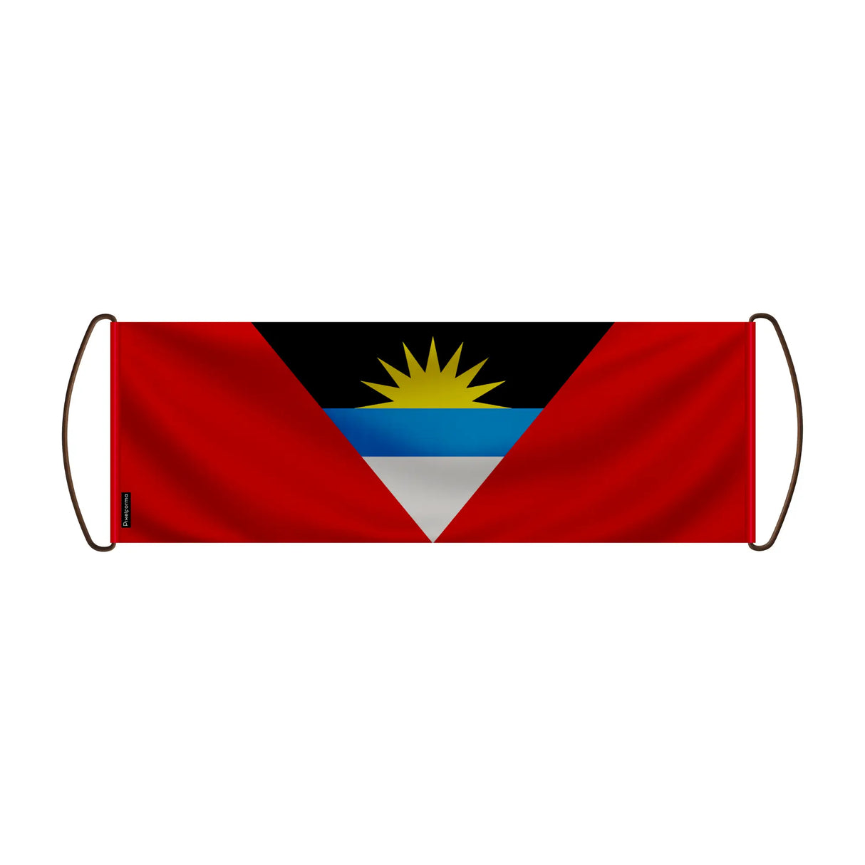 Bannière de défilement antigua-et-barbuda en polyester