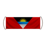 Bannière de défilement antigua-et-barbuda en polyester
