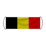 Bannière de défilement belgique en polyester à main