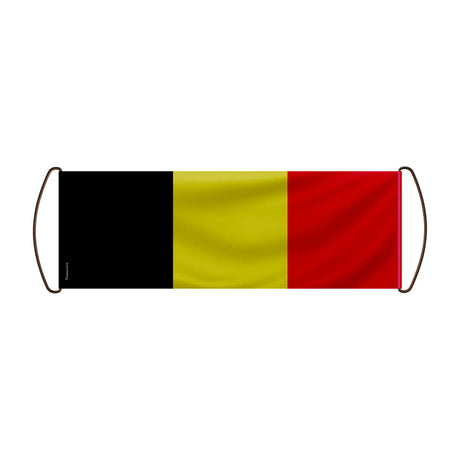 Bannière de défilement belgique en polyester à main