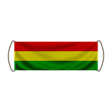 Bannière de défilement bolivie en polyester à main