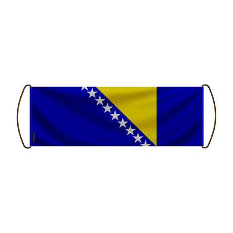Bannière de défilement bosnie-herzégovine polyester main