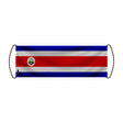 Bannière de défilement costa rica en polyester à main