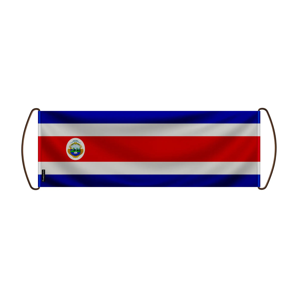 Bannière de défilement costa rica en polyester à main