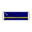 Bannière de défilement curaçao en polyester pour événements