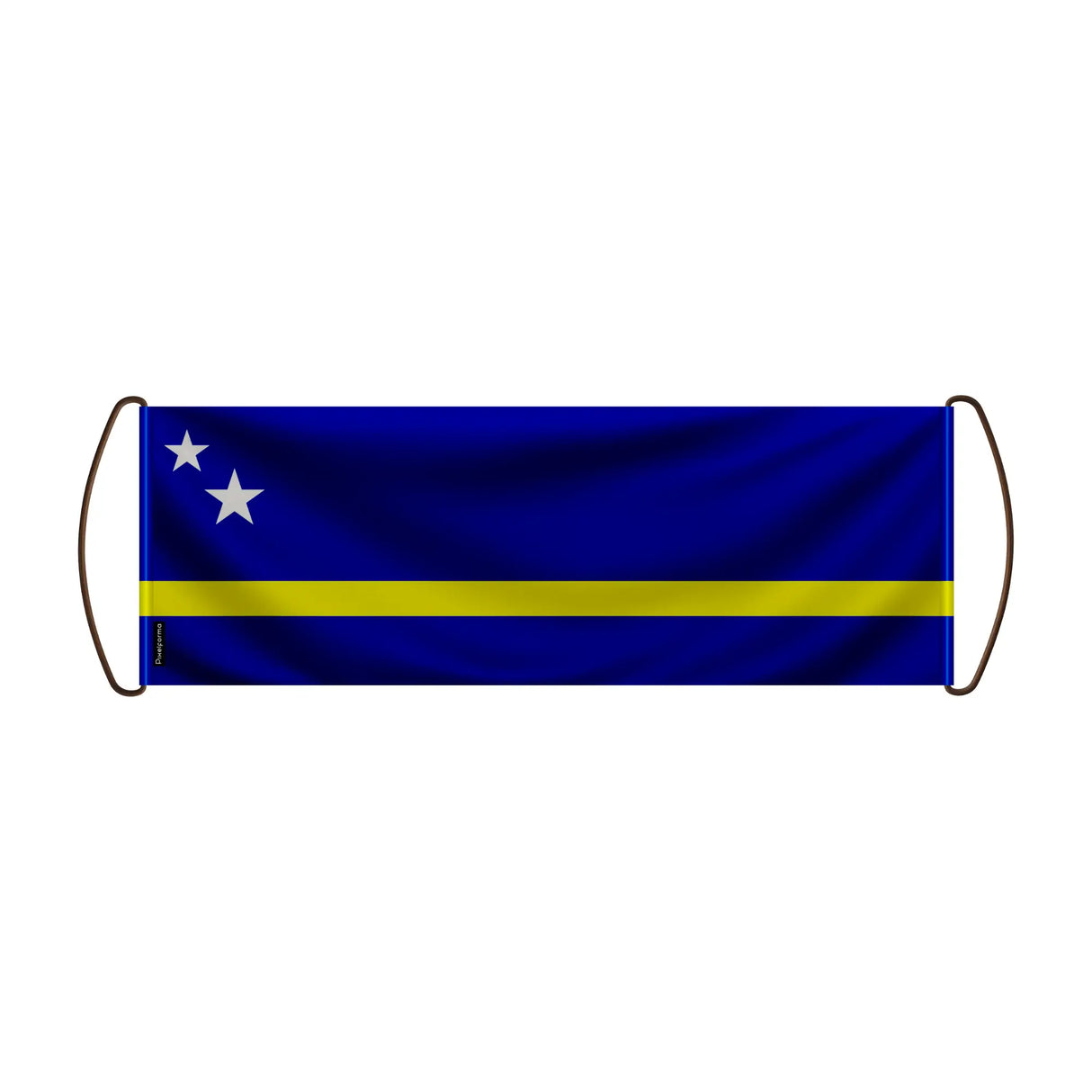 Bannière de défilement curaçao en polyester pour événements