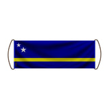 Bannière de défilement curaçao en polyester pour événements