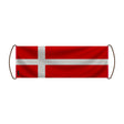 Bannière de défilement danemark en polyester à main