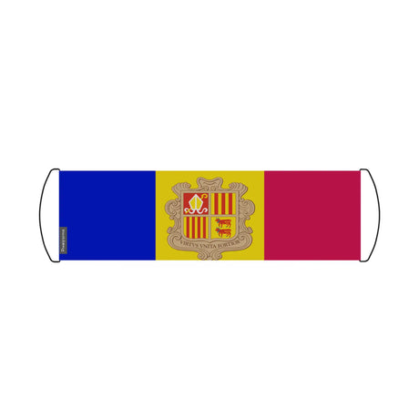 Bannière de défilement drapeau andorre en polyester - pixelforma