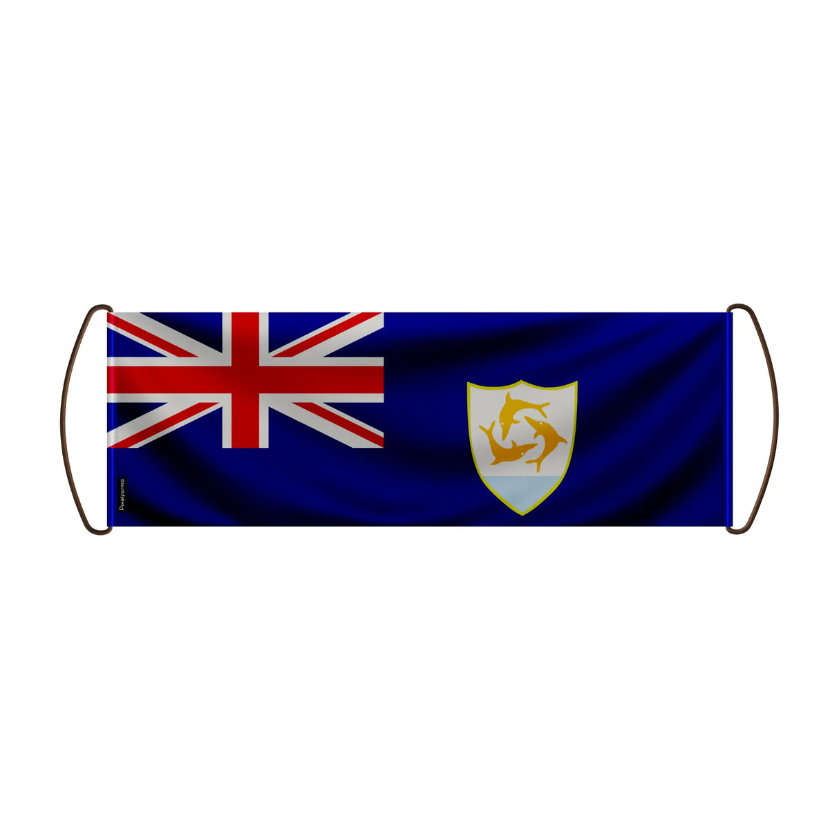 Bannière de défilement drapeau anguilla en polyester