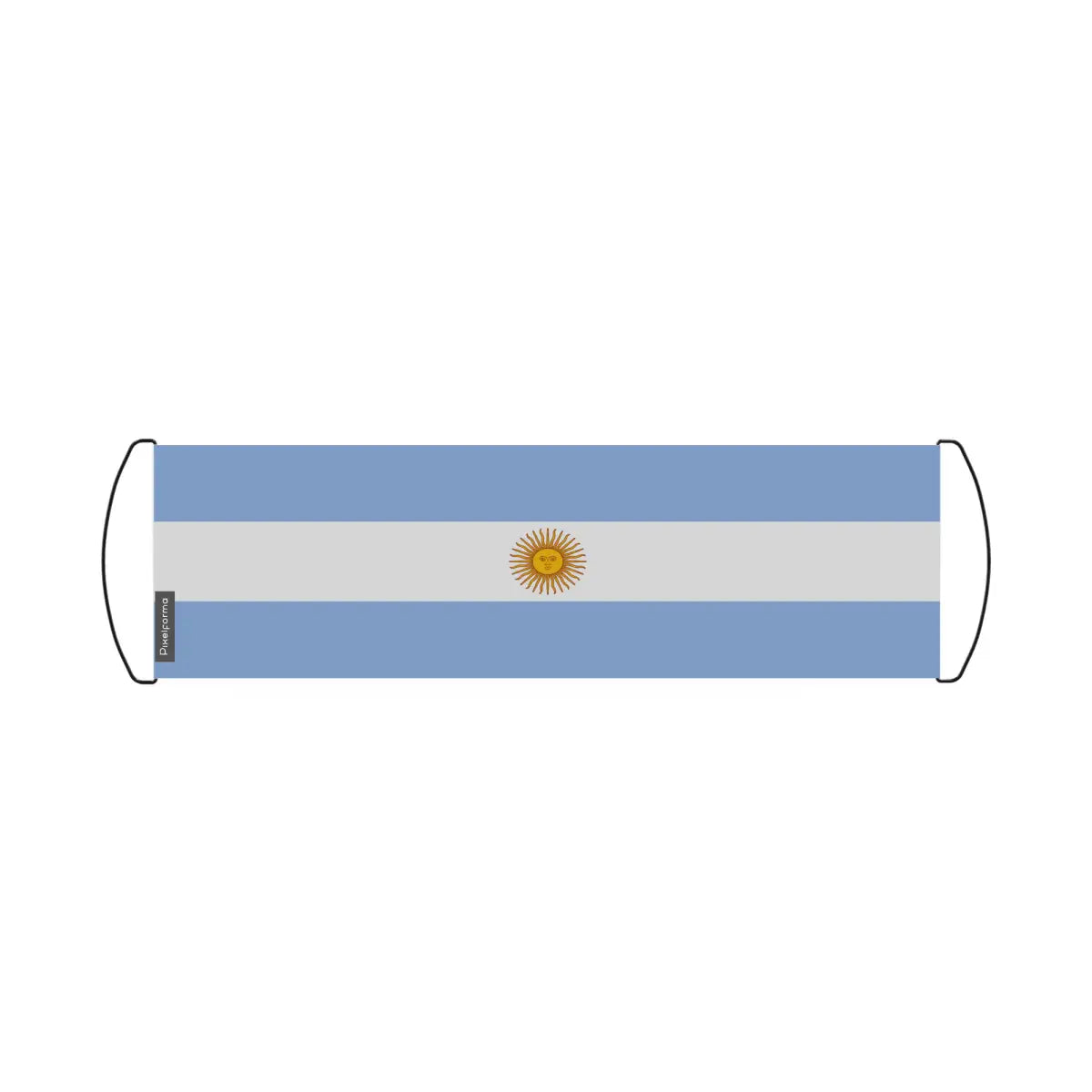 Bannière de défilement Drapeau Argentine en Polyester - Pixelforma 