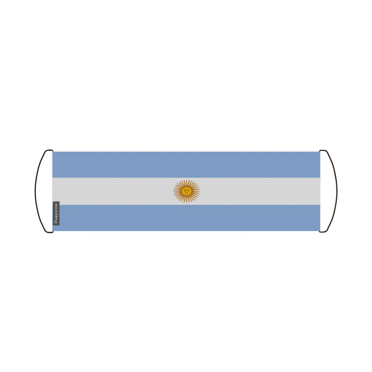 Bannière de défilement drapeau argentine en polyester - pixelforma