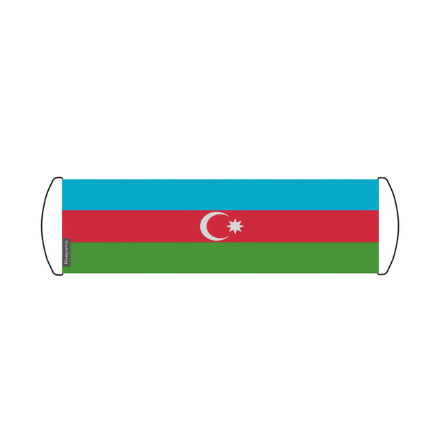 Bannière de défilement Drapeau Azerbaïdjan en Polyester - Pixelforma 