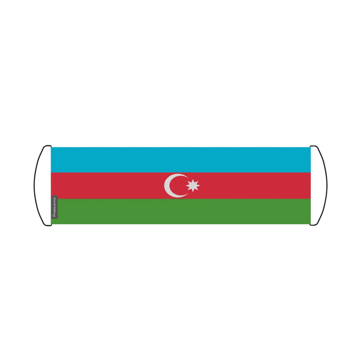 Bannière de défilement drapeau azerbaïdjan en polyester - pixelforma