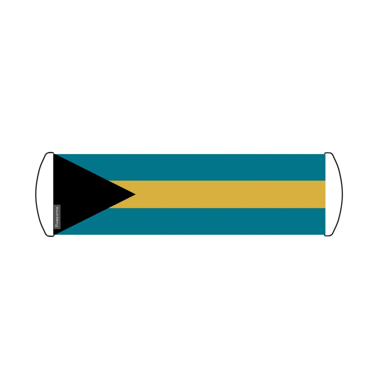 Bannière de défilement drapeau bahamas en polyester - pixelforma