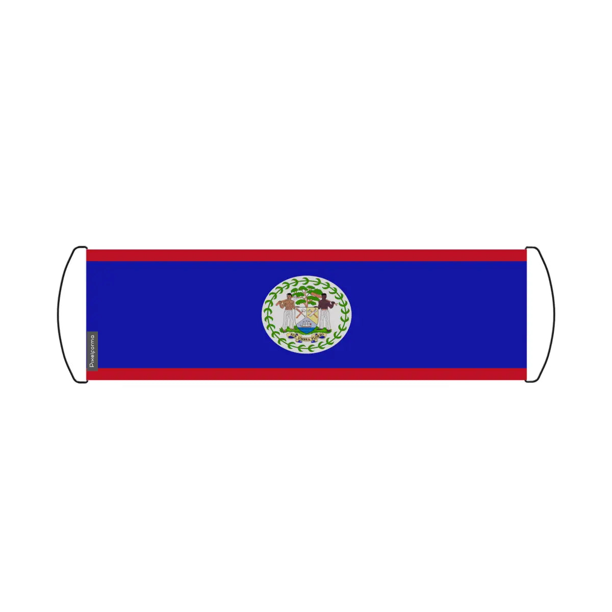 Bannière de défilement Drapeau Belize en Polyester - Pixelforma 