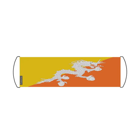Bannière de défilement drapeau bhoutan en polyester - pixelforma