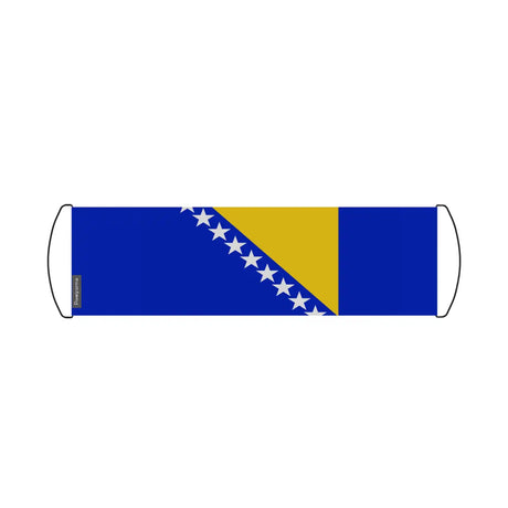 Bannière de défilement Drapeau Bosnie-Herzégovine en Polyester - Pixelforma 