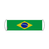 Bannière de défilement drapeau brésil en polyester - pixelforma