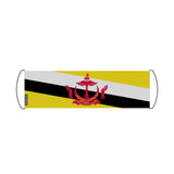 Bannière de défilement drapeau brunei en polyester - pixelforma