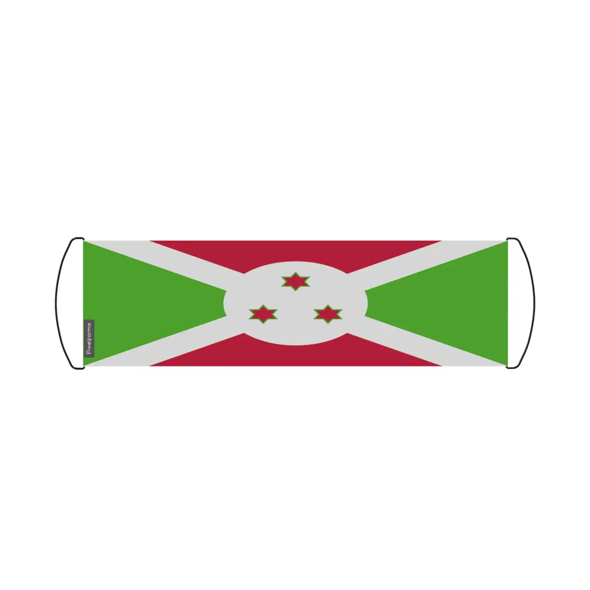 Bannière de défilement Drapeau Burundi en Polyester - Pixelforma 