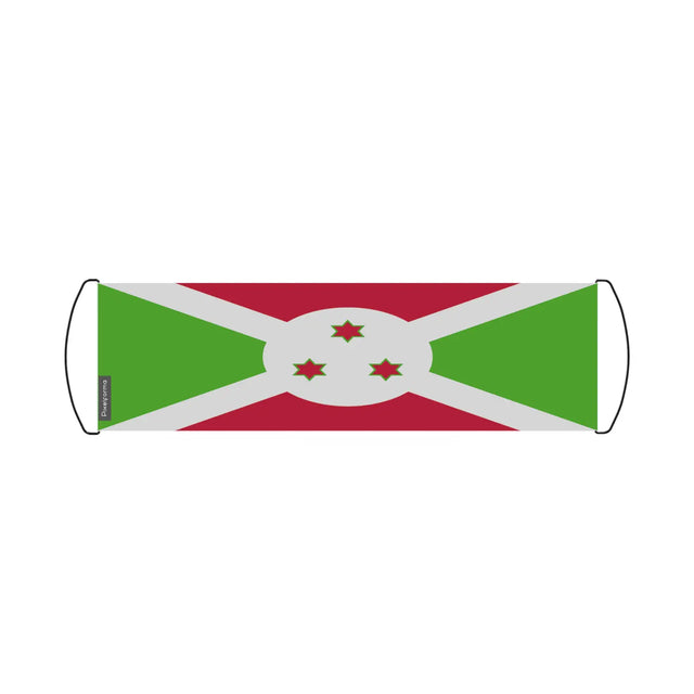 Bannière de défilement drapeau burundi en polyester - pixelforma