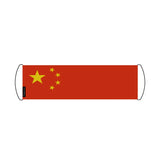 Bannière de défilement Drapeau Chine en Polyester - Pixelforma 