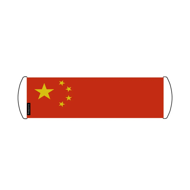 Bannière de défilement Drapeau Chine en Polyester - Pixelforma 