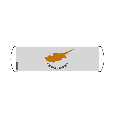 Bannière de défilement drapeau chypre en polyester - pixelforma