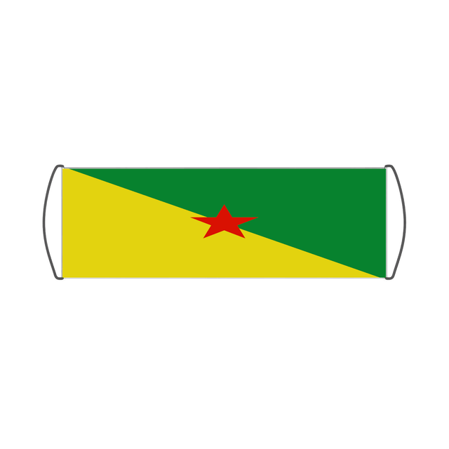 Bannière de défilement Drapeau de la Guyane - Pixelforma