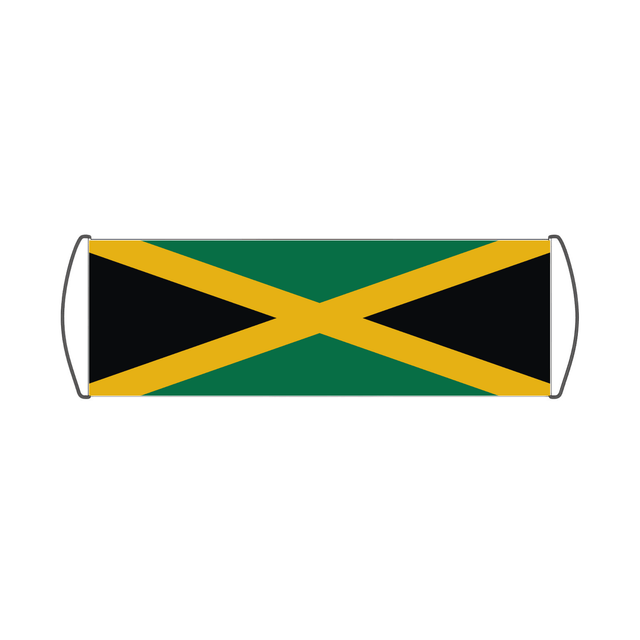 Bannière de défilement Drapeau de la Jamaïque - Pixelforma 