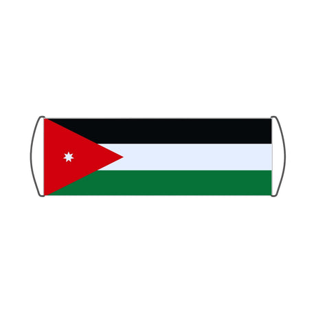 Bannière de défilement Drapeau de la Jordanie - Pixelforma