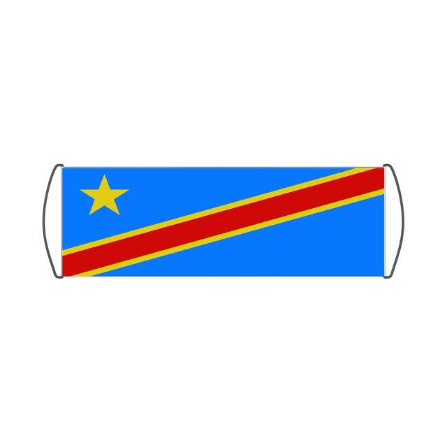 Bannière de défilement Drapeau de la république démocratique du Congo - Pixelforma 