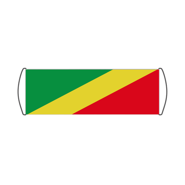 Bannière de défilement Drapeau de la république du Congo - Pixelforma 