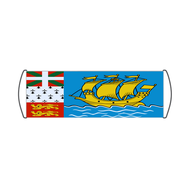 Bannière de défilement Drapeau de Saint-Pierre-et-Miquelon - Pixelforma 