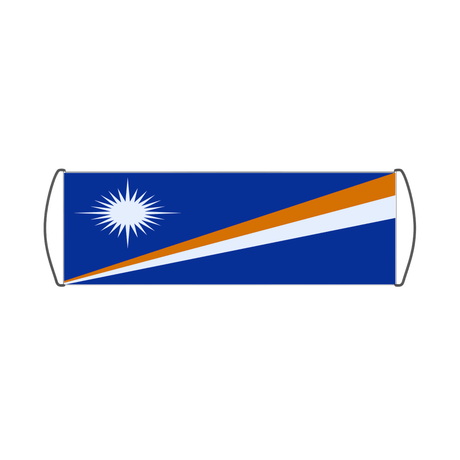 Bannière de défilement Drapeau des Îles Marshall - Pixelforma 