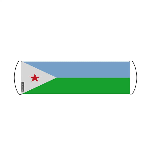 Bannière de défilement Drapeau Djibouti en Polyester - Pixelforma 