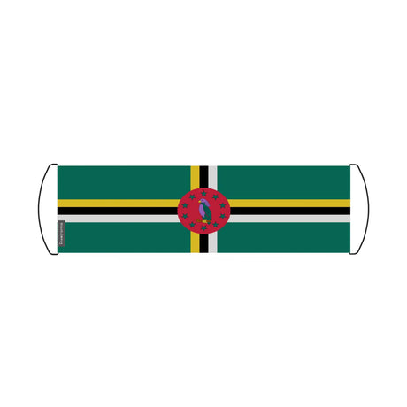 Bannière de défilement drapeau dominique en polyester - pixelforma