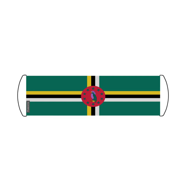 Bannière de défilement drapeau dominique en polyester - pixelforma