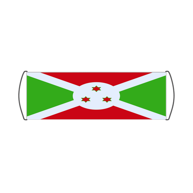 Bannière de défilement Drapeau du Burundi - Pixelforma 