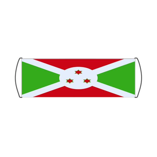 Bannière de défilement Drapeau du Burundi - Pixelforma